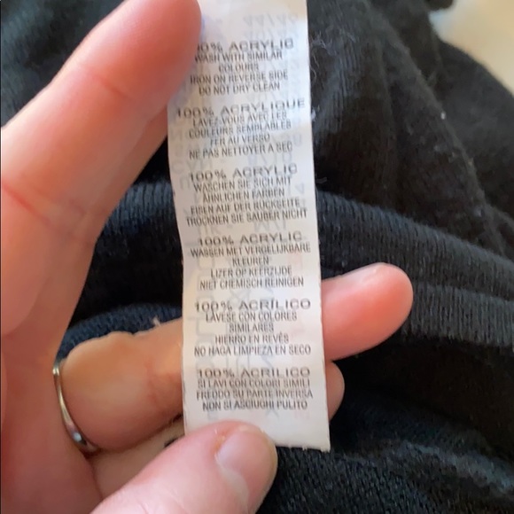 Boohoo Black Cold Shoulder Sweater M/L - Picture 6 of 6